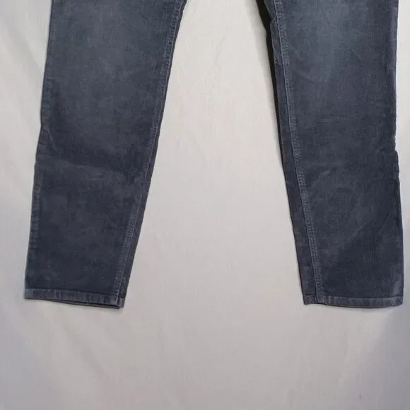 Flint And Tinder Pants Mens 33x32 Gray Corduroy Tapered Fit Stretch Casual - Picture 7 of 16